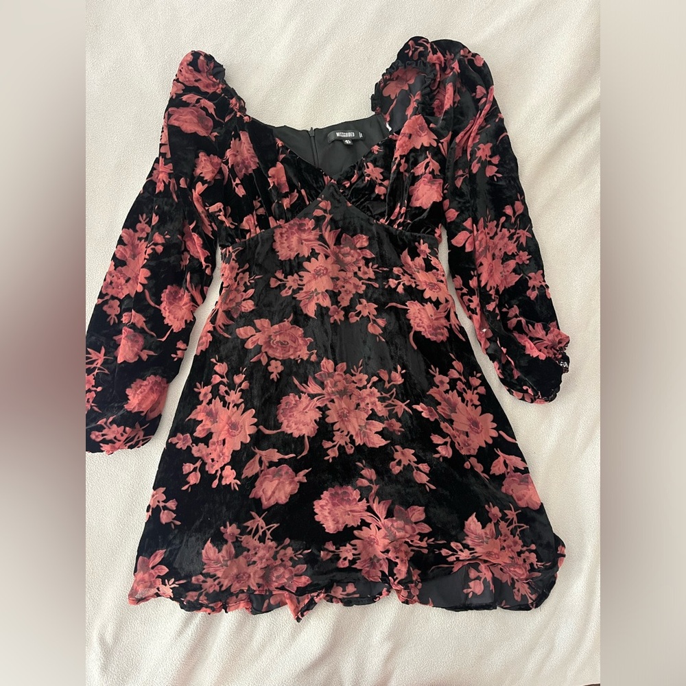 Missguided velvet dress